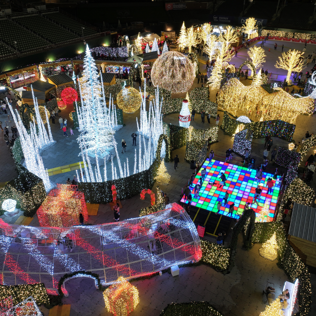 Step into a world of wonder with dazzling lights and festive cheer Step into a world of wonder with dazzling lights and festive cheer
